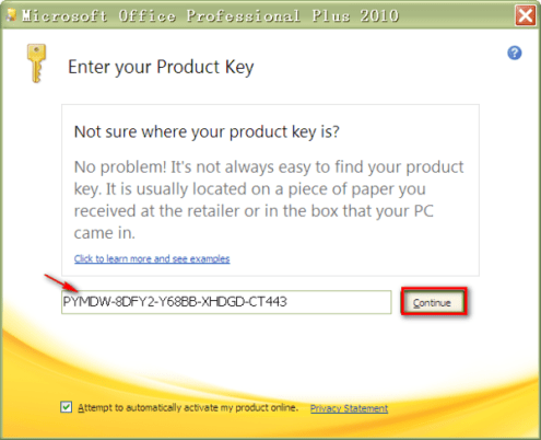 Free microsoft 2010 product key